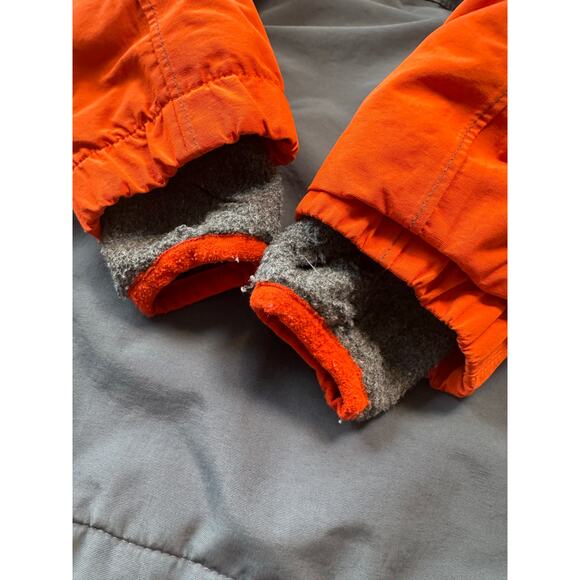 LAND'S END BOYS Winter Coat/Jacket; SIZE 3T; GRAY & ORANGE - Picture 8 of 15